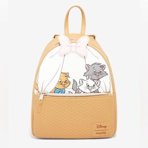 NWT Loungefly Disney The Aristocats Kittens Basket Mini Backpack
